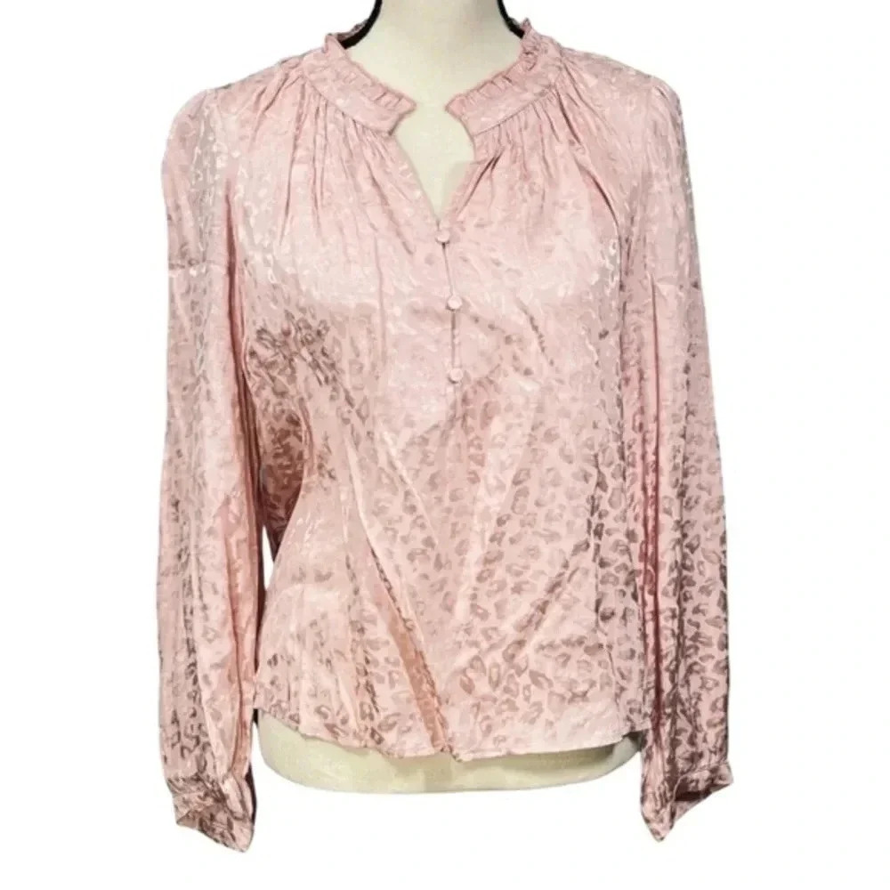 Greylin Leopard Print Blouse